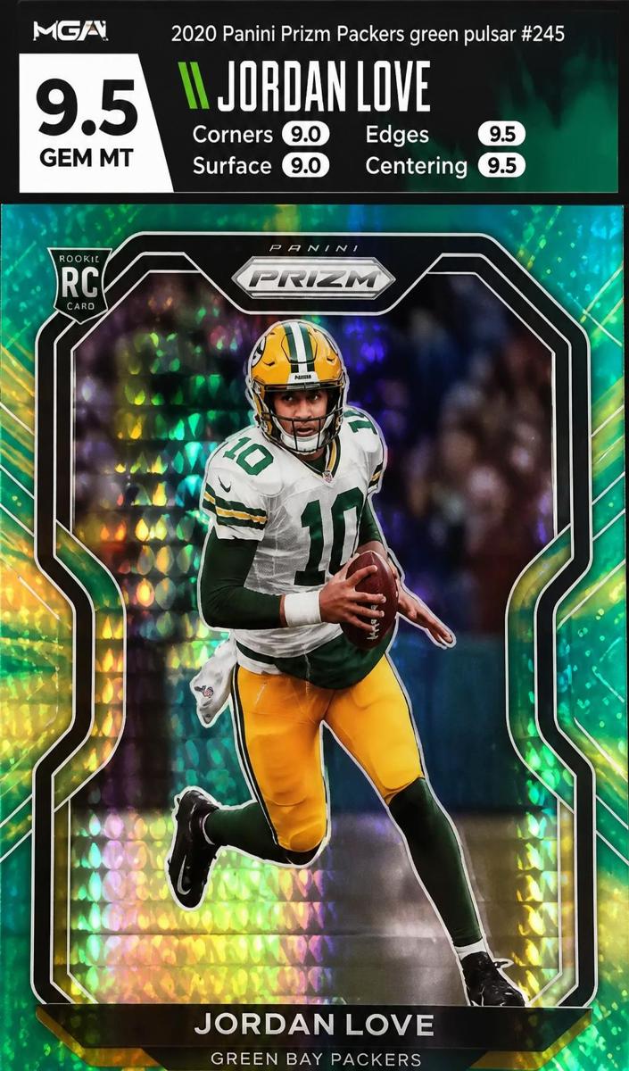 2020 Panini Prizm Football Hyper Jordan Love #363 HGA 8.5