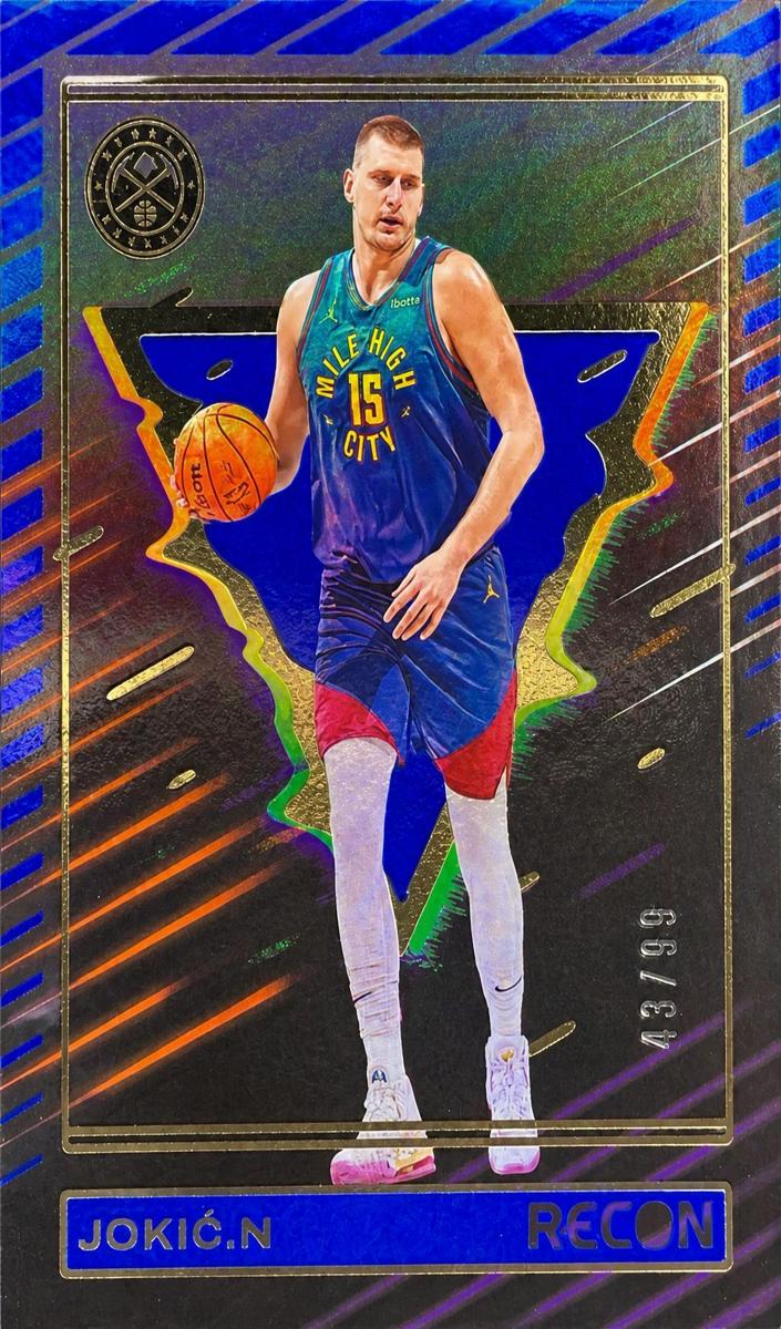 2023 Panini Recon Basketball Holo Blue Nikola Jokic #70 PSA 8