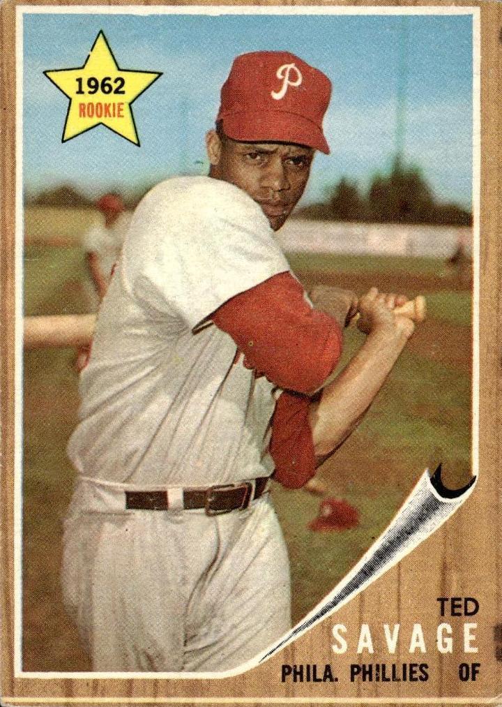 1962 Topps Baseball Ted Savage #104