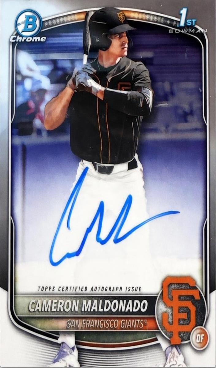 2025 Bowman Draft Chrome Baseball Cameron Maldonado #CPA-CMA PSA 9