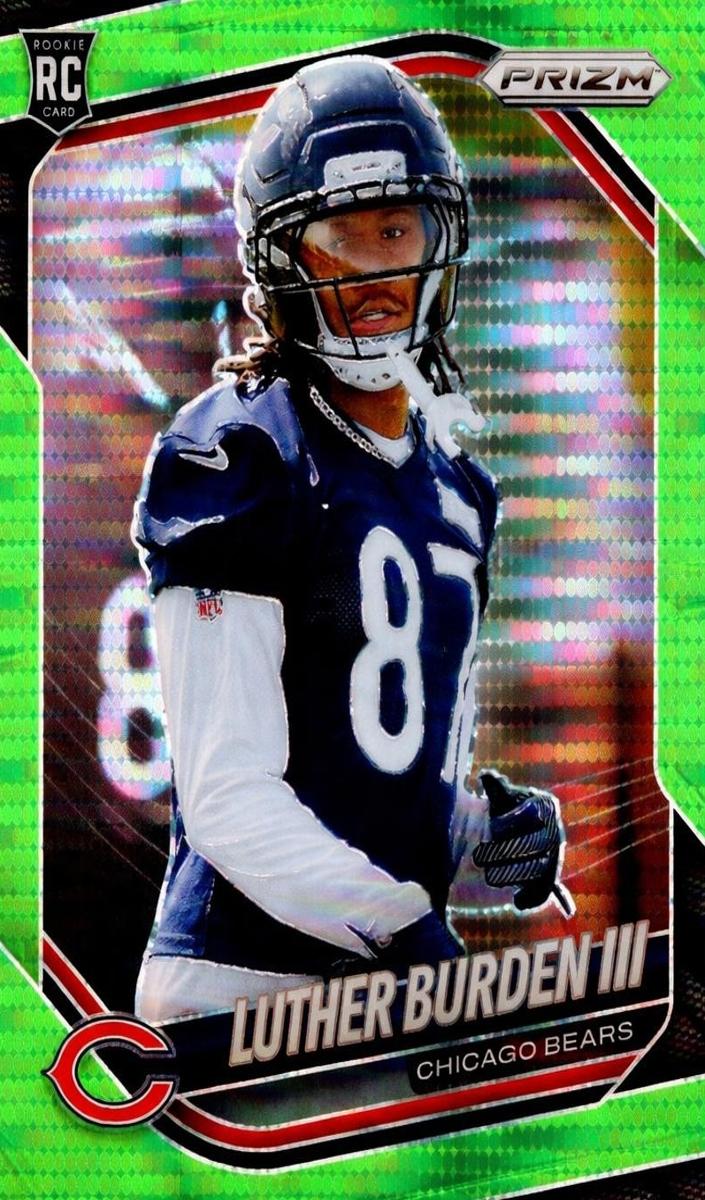 2025 Panini Prizm Football Neon Green Pulsar Luther Burden III #331