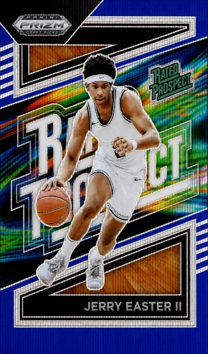 2024 Panini Prizm Draft Picks Basketball Blue Wave Jerry Easter II #9