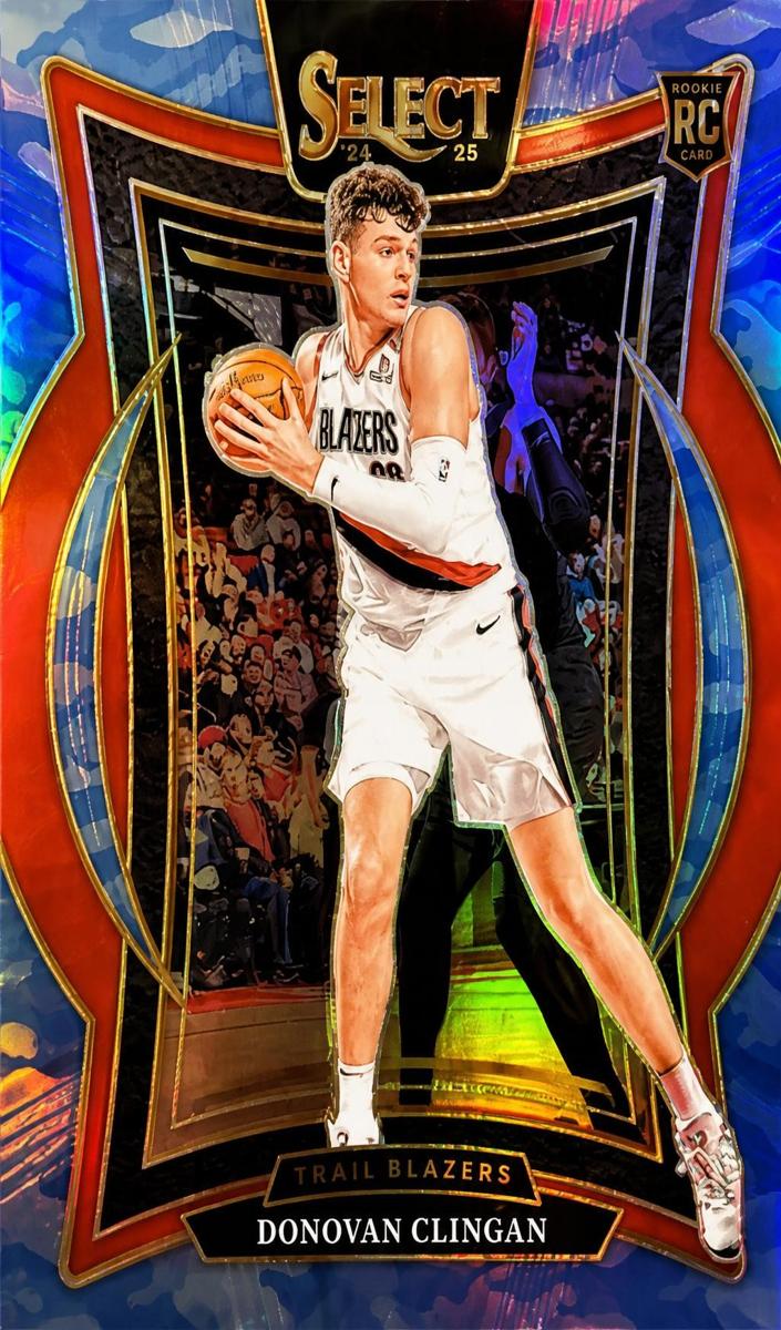 2024 Panini Select Basketball Blue Camo Donovan Clingan #69 PSA 10