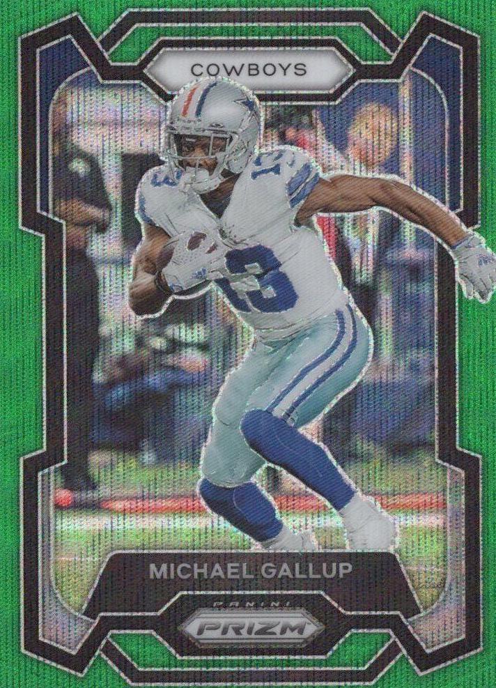 2023 Panini Prizm Football Green Wave Michael Gallup #79