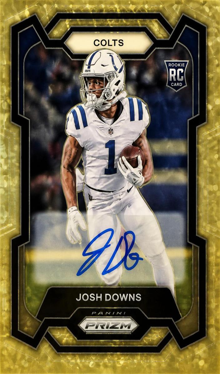 2023 Panini Prizm Football Gold Vinyl Josh Downs #345