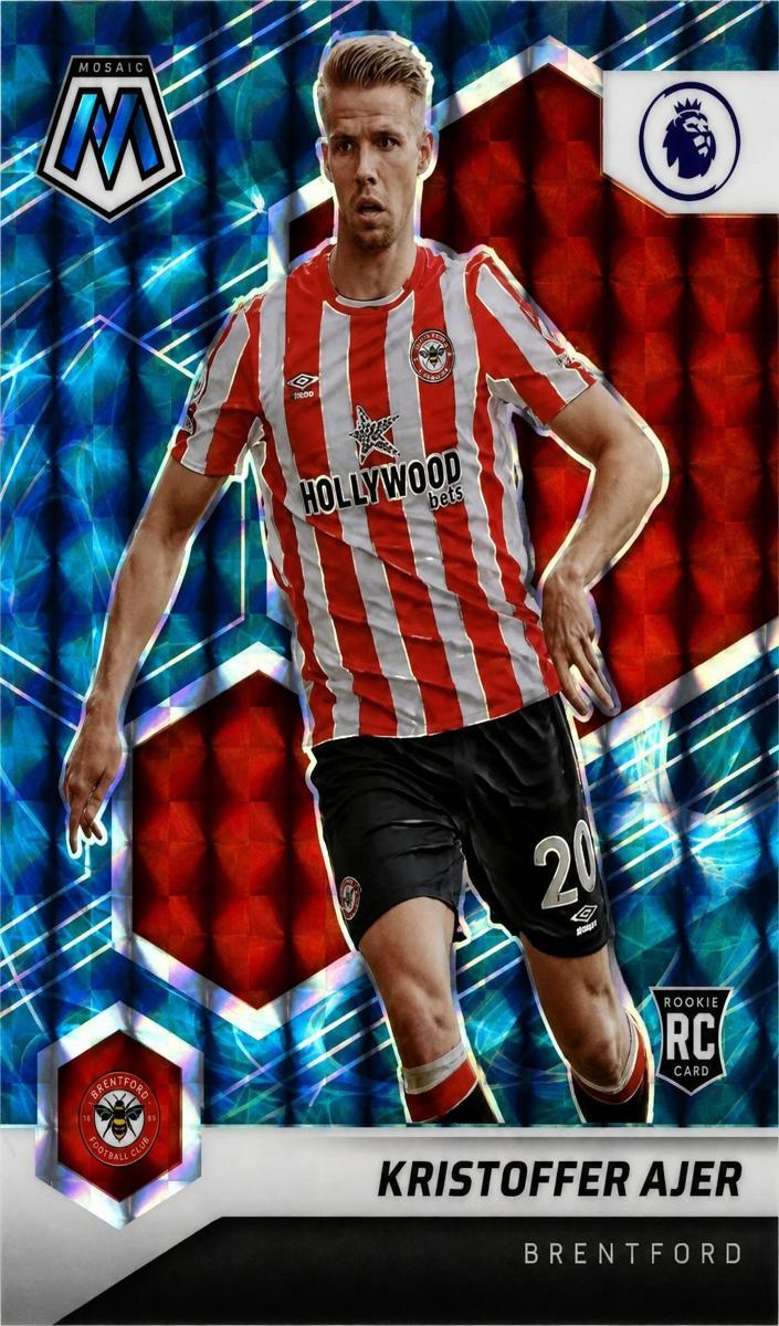 2021 Panini Mosaic Premier League Soccer Genesis Kristoffer Ajer #76