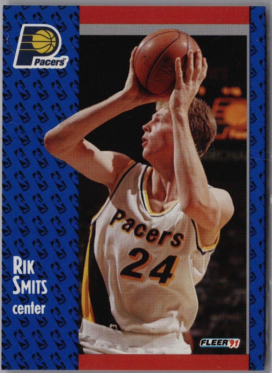 1991 Fleer Basketball Rik Smits #86 PSA 9