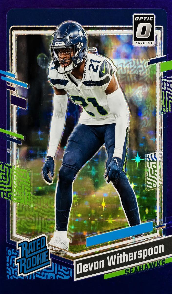2023 Donruss Optic Football Purple Stars Devon Witherspoon #292
