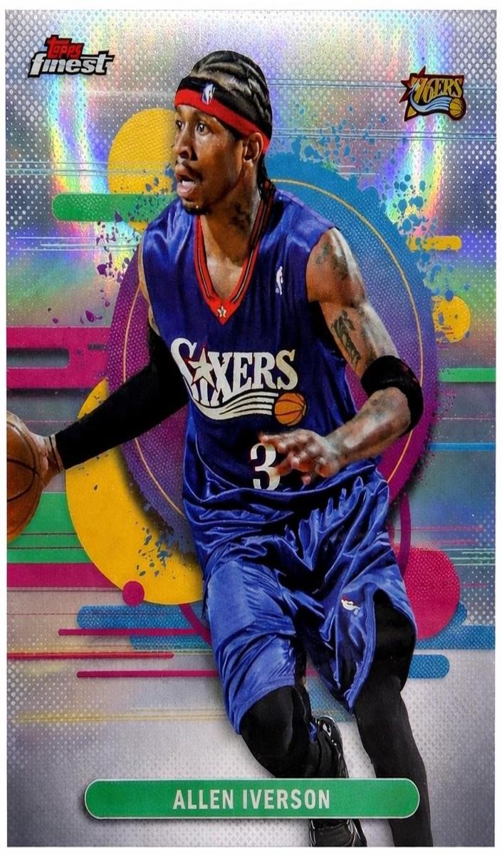 2025 Topps Finest Basketball Refractor Allen Iverson #191
