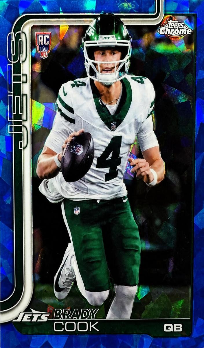 2025 Topps Chrome Sapphire Football Brady Cook #319