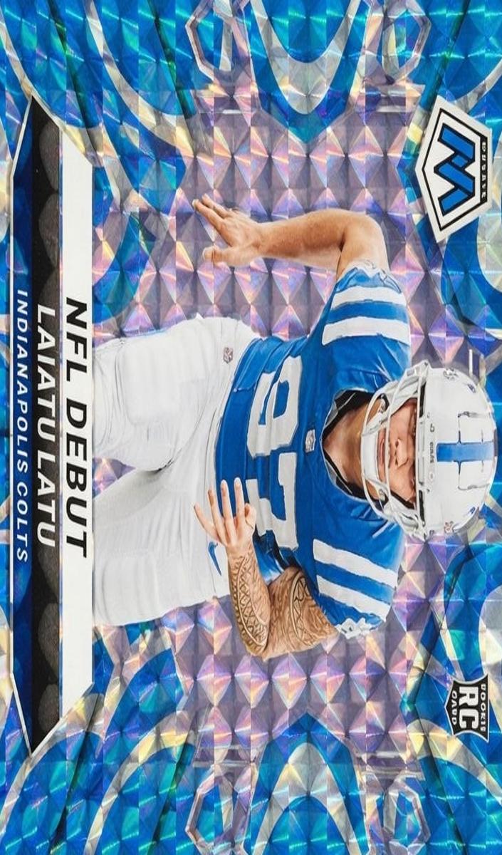 2024 Panini Mosaic Football Reactive Blue Laiatu Latu #290