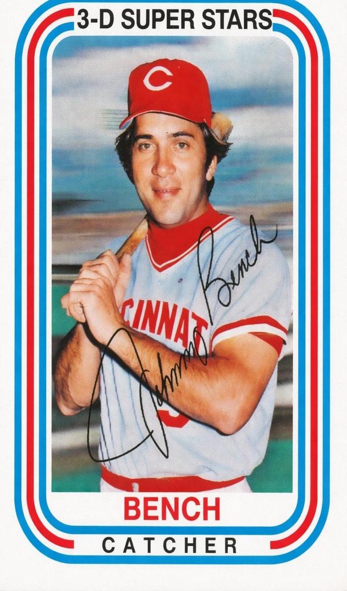 1976 Kellogg's 3-D Superstars Baseball Johnny Bench #36