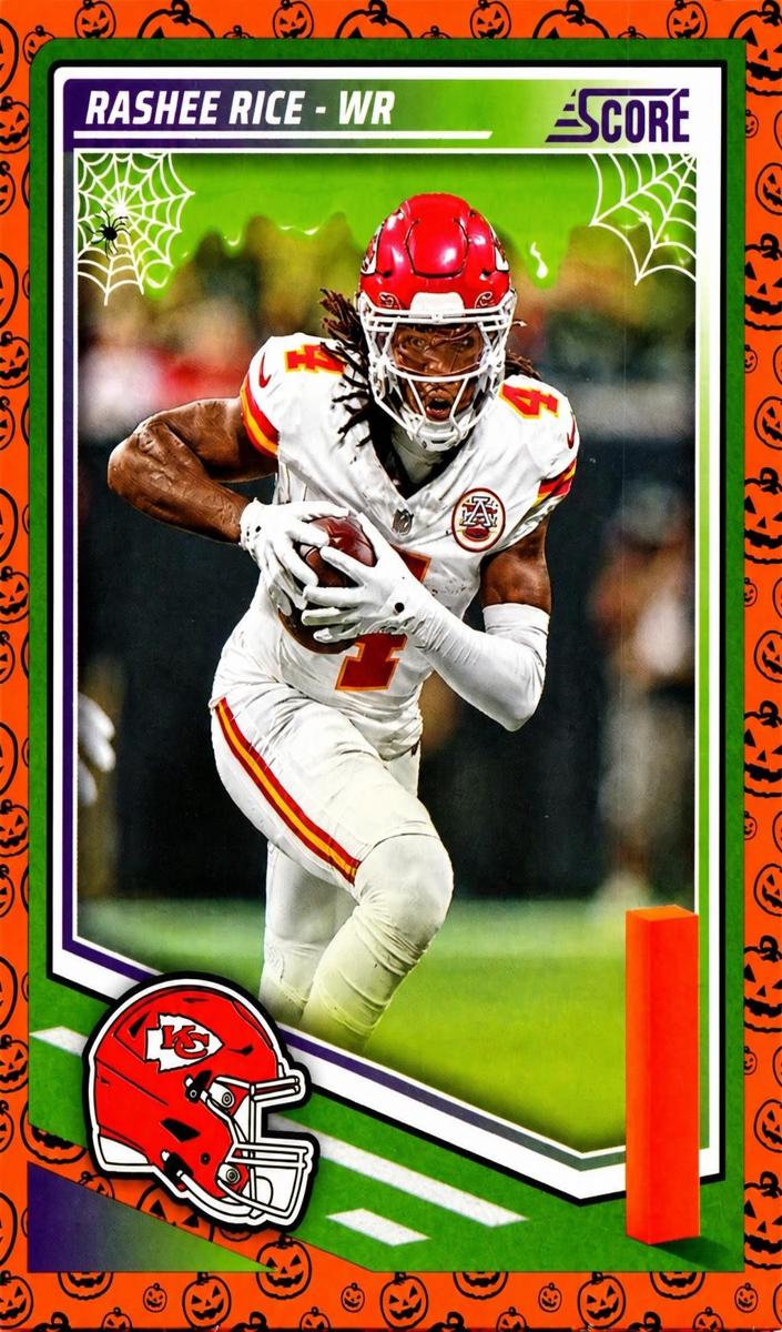 2025 Panini Score Football Pumpkin Rashee Rice #182