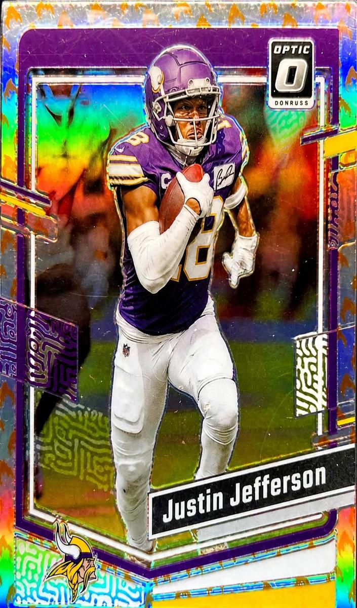 2023 Donruss Optic Football Fire Justin Jefferson #125