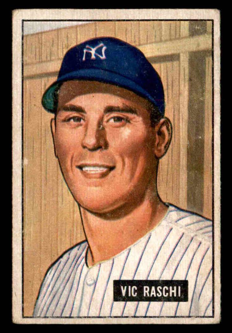 1951 Bowman Baseball Vic Raschi #25 PSA 5.5