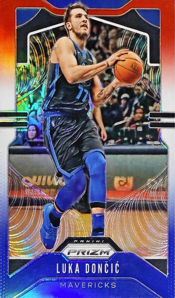 2019 Panini Prizm Basketball Red White Blue Luka Doncic #75 PSA 9