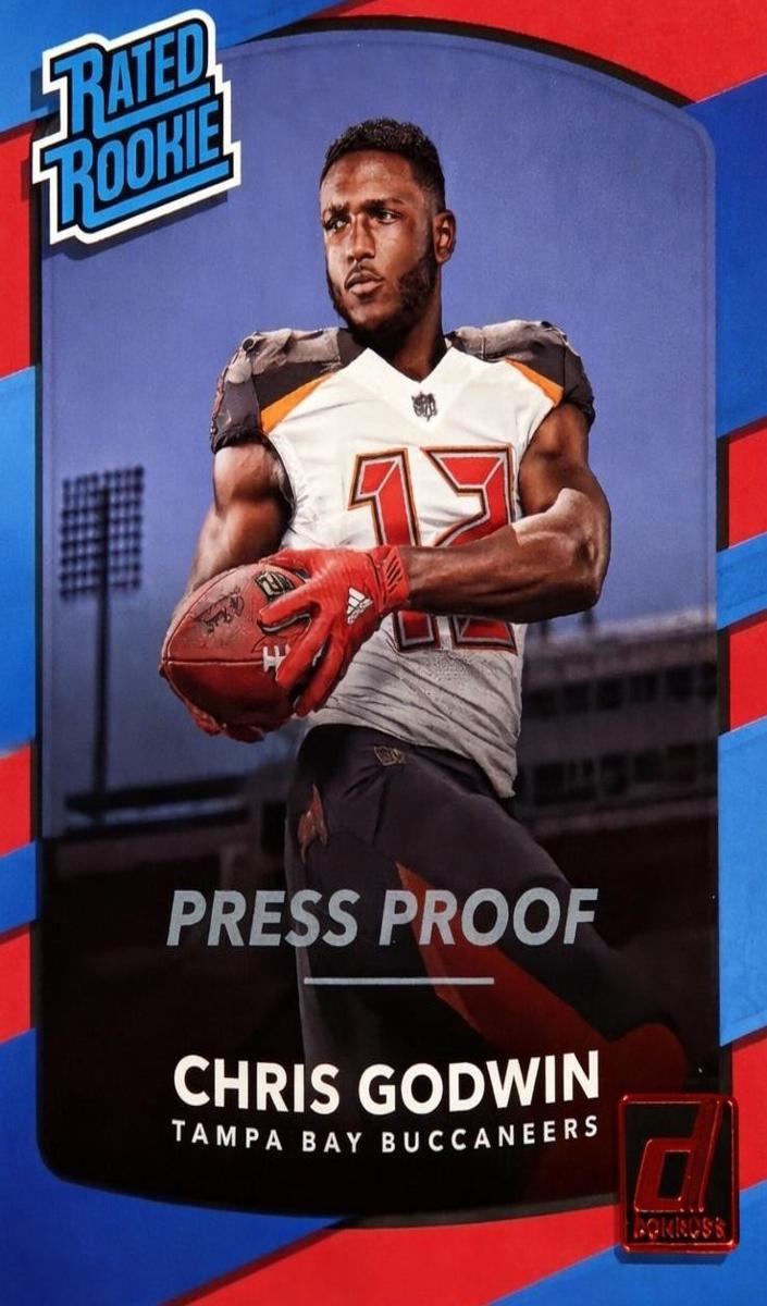 2017 Panini Donruss Football Press Proof Red Chris Godwin #305
