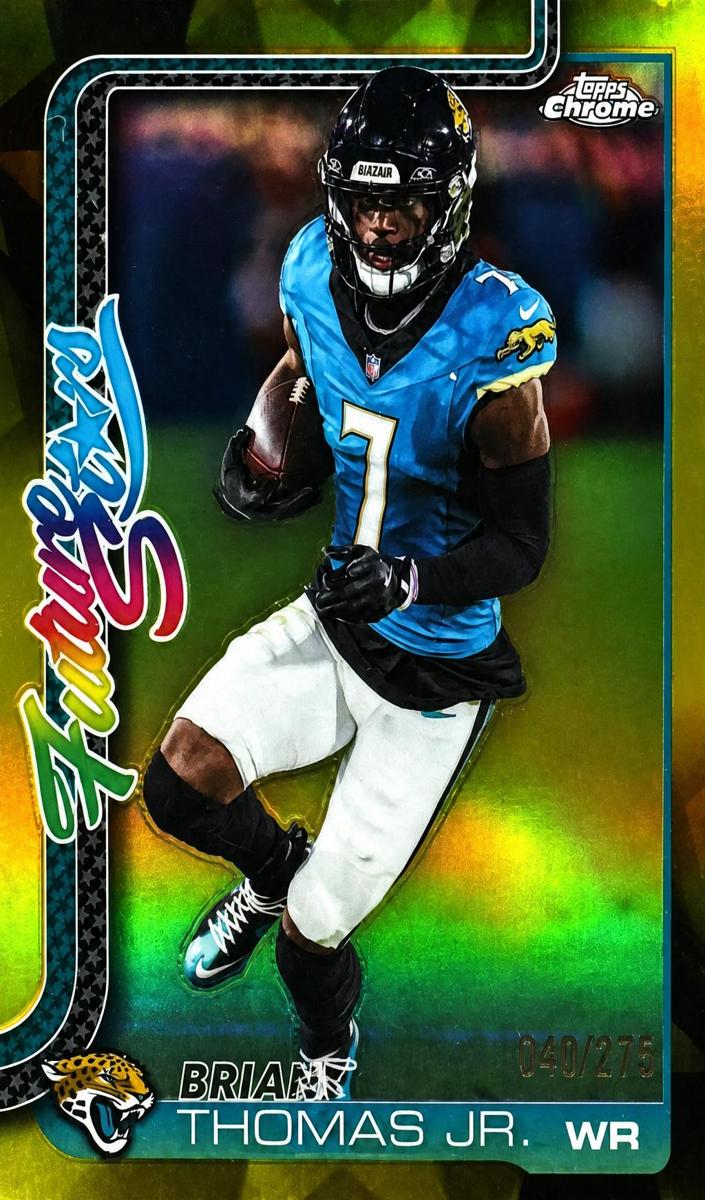 2025 Topps Chrome Football Yellow Refractor Brian Thomas Jr. #FS-4