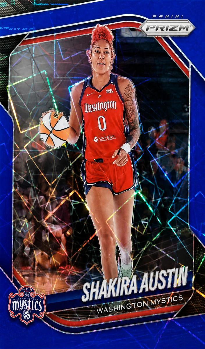 2025 Panini Prizm WNBA Basketball Blue Velocity Shakira Austin #81