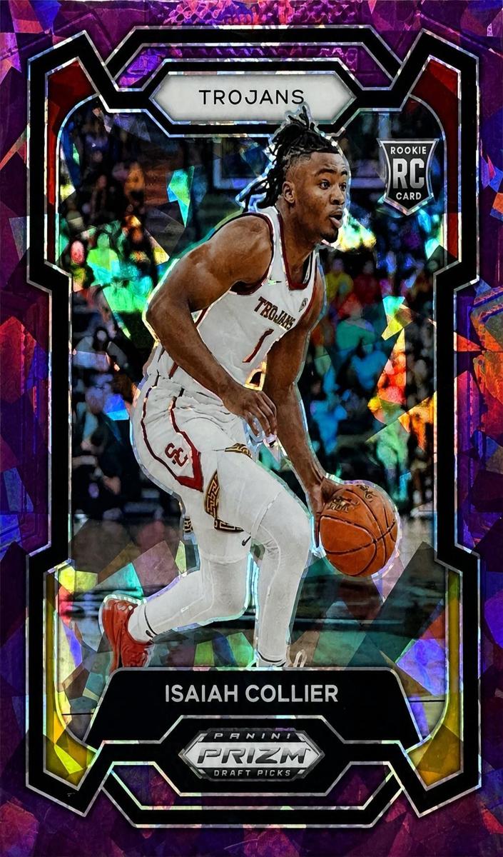 2024 Panini Prizm Draft Picks Basketball Purple Ice Isaiah Collier #2