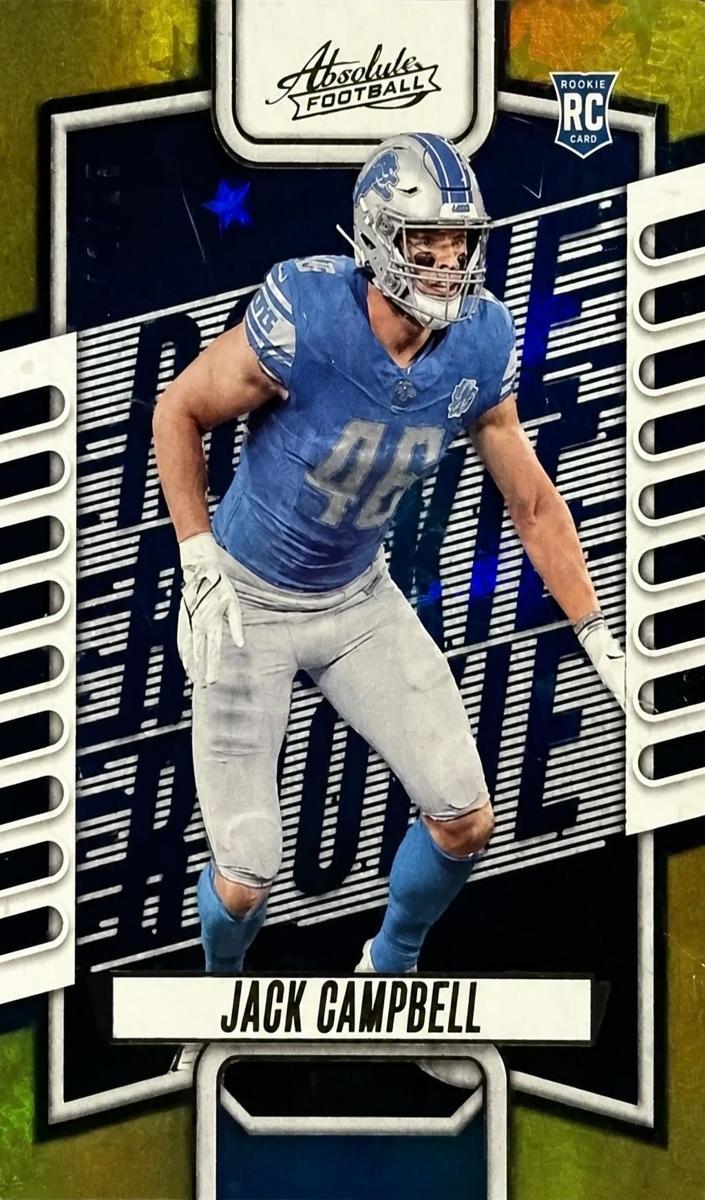 2023 Panini Absolute Football Gold Stars Jack Campbell #154