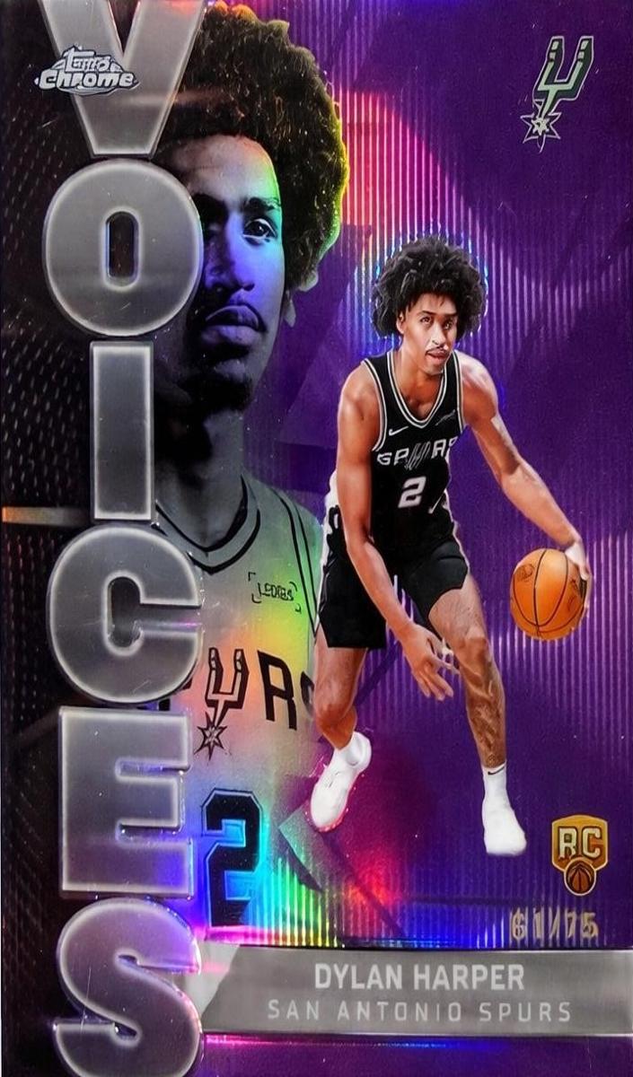 2025 Topps Chrome Basketball Purple Refractor Dylan Harper #VS-7