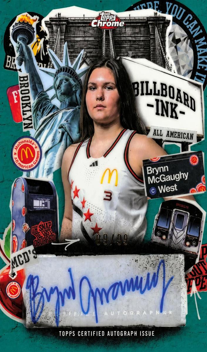 2025 Topps Chrome McDonald's All American Basketball Green Refractor Brynn McGaughy #BI-BM