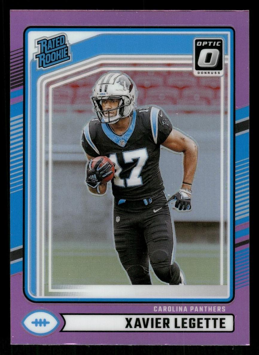 2024 Panini Donruss Football Pink Xavier Legette #323 PSA 8