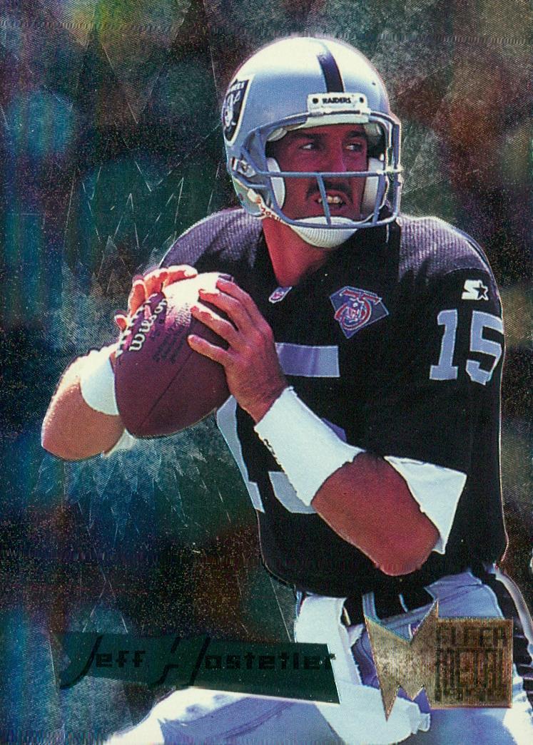 1995 Fleer Metal Football Jeff Hostetler #139