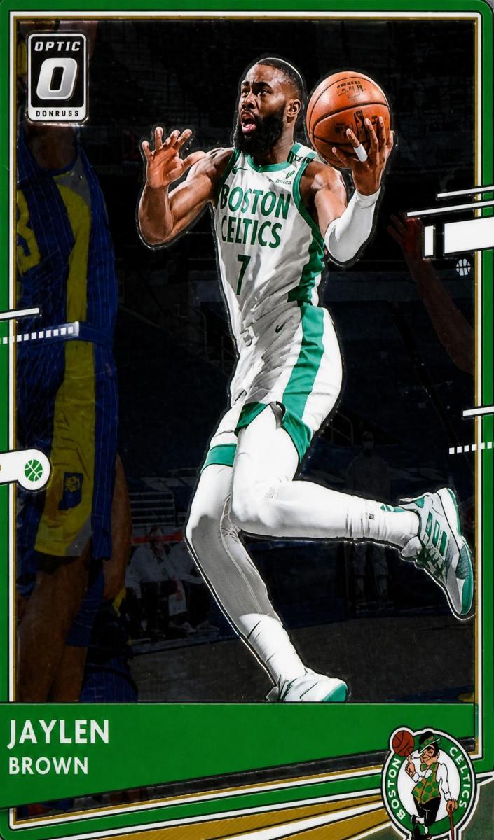 2020 Donruss Optic Basketball Jaylen Brown #127 PSA 8