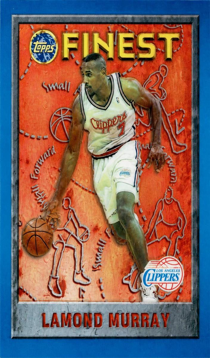 1995 Topps Finest Basketball Refractor Lamond Murray #6