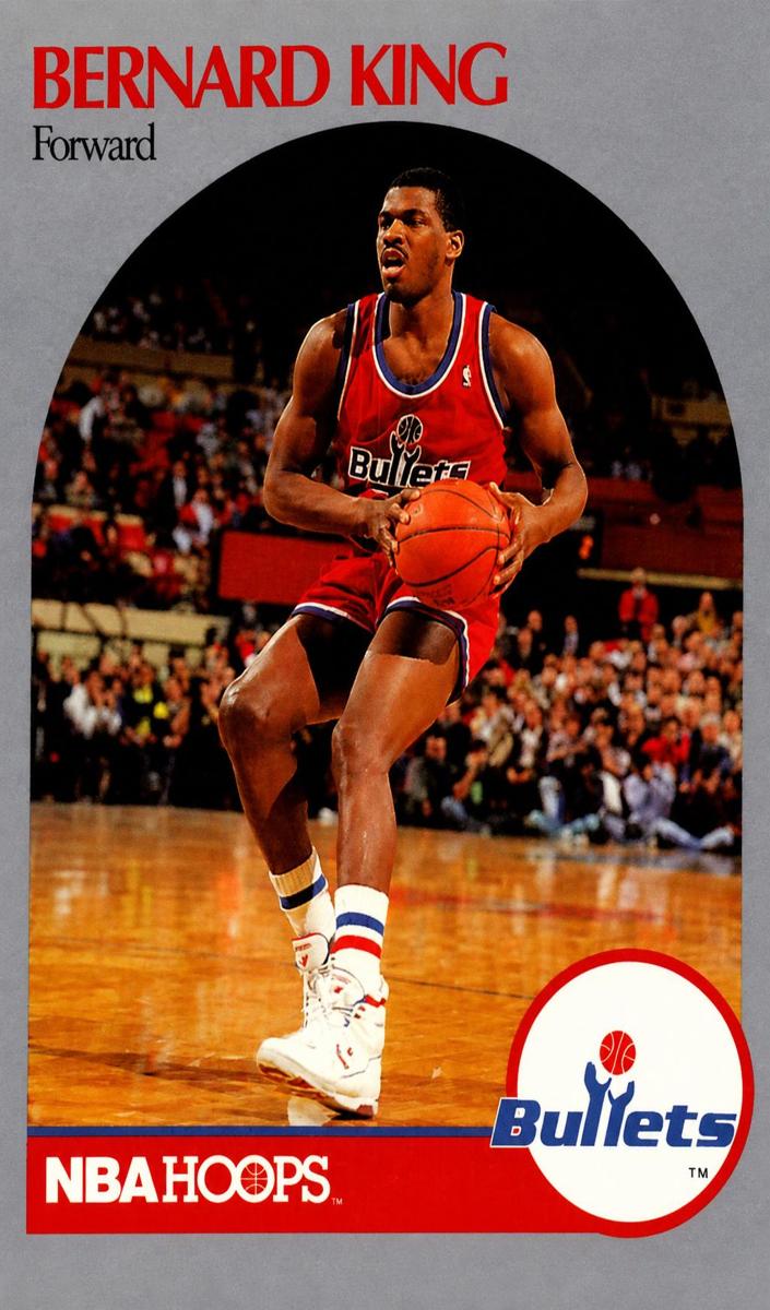 1990 Hoops Basketball Base Bernard King #300