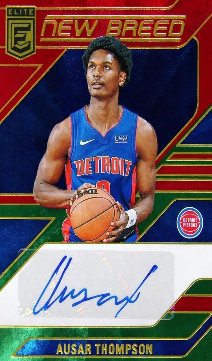 2023 Donruss Elite Basketball International Red and Green Ausar Thompson #NB-ATD