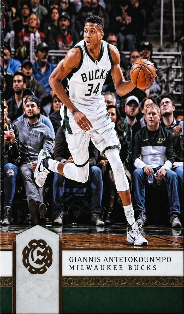 2016 Panini Excalibur Basketball Giannis Antetokounmpo #97 CGC 9.5