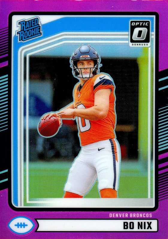 2024 Panini Donruss Football Pink Bo Nix #369