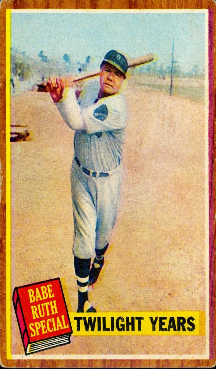 1962 Topps Venezuelan Baseball Babe Ruth #141 PSA 3