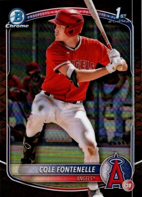 2025 Bowman Chrome Prospects Baseball Reptilian Refractor Cole Fontenelle #BCP-32