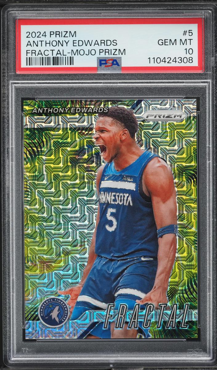 2024 Panini Prizm Basketball Mojo Anthony Edwards #5 PSA 10