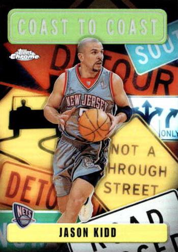 2002 Topps Chrome Basketball Refractor Jason Kidd #CC2 PSA 9