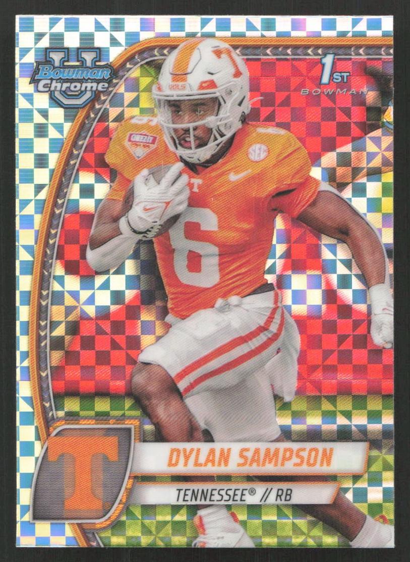 2024 Bowman Chrome University Football X-Fractor Dylan Sampson #69