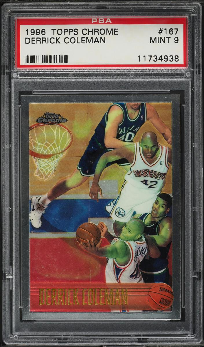 1996 Topps Chrome Basketball Derrick Coleman #167