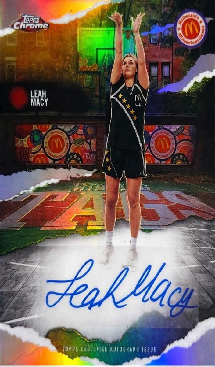 2025 Topps Chrome McDonald's All American Basketball Leah Macy #WT-LM