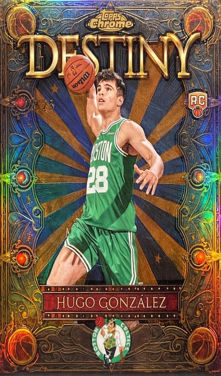 2025 Topps Chrome Basketball Orange Refractor Hugo Gonzalez #D-23