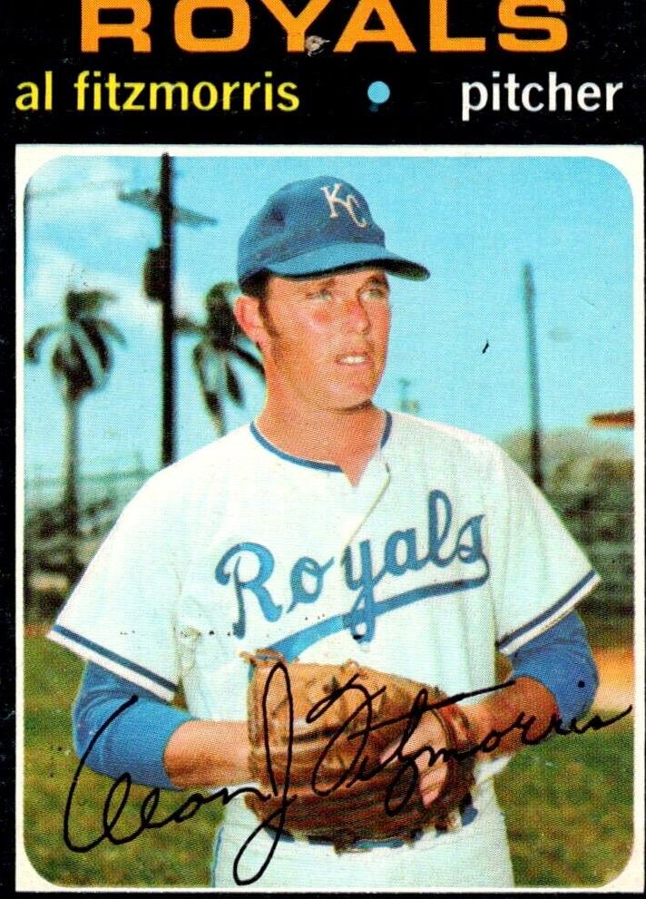 1971 Topps Baseball Al Fitzmorris #564 PSA 7