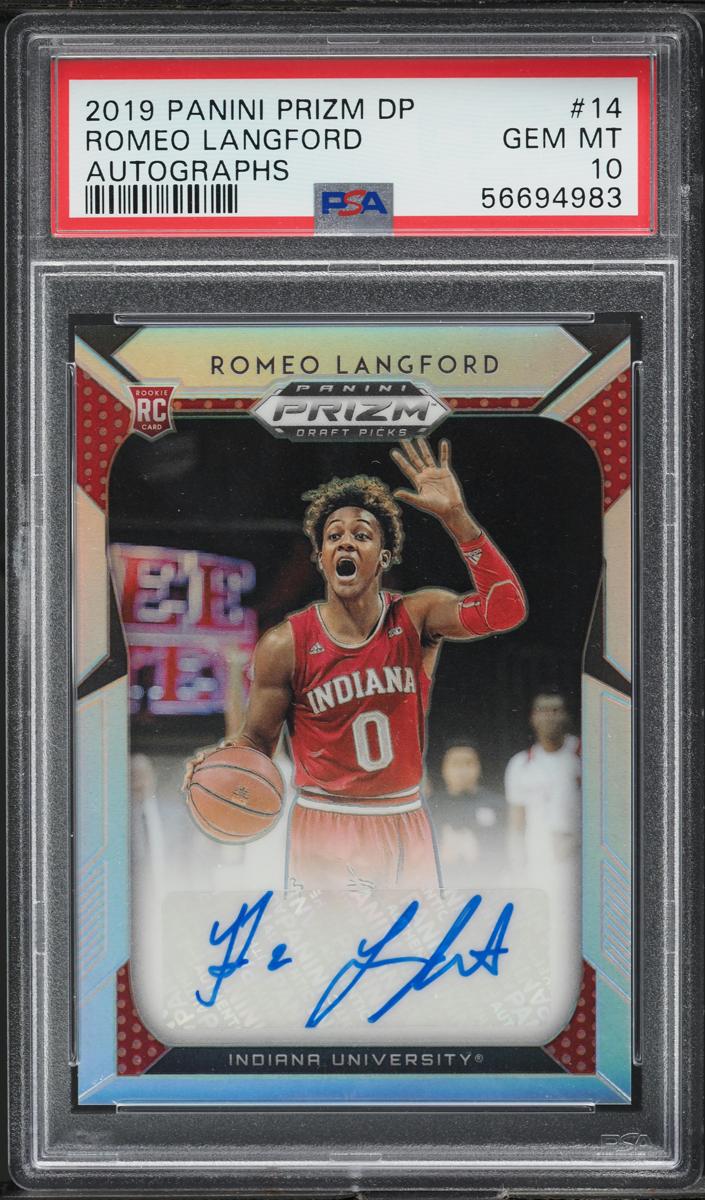 2019 Panini Prizm Draft Picks Basketball Romeo Langford #14 PSA 9