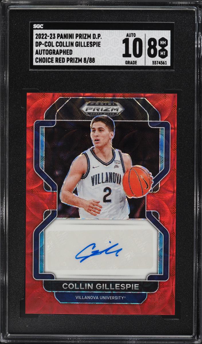 2022 Panini Prizm Draft Picks Basketball Choice Red Collin Gillespie #DP-COL SGC 7.5