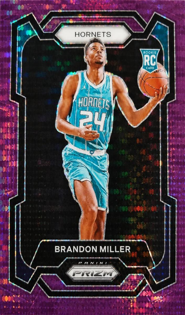 2023 Panini Prizm Basketball Purple Pulsar Brandon Miller #152 PSA 10