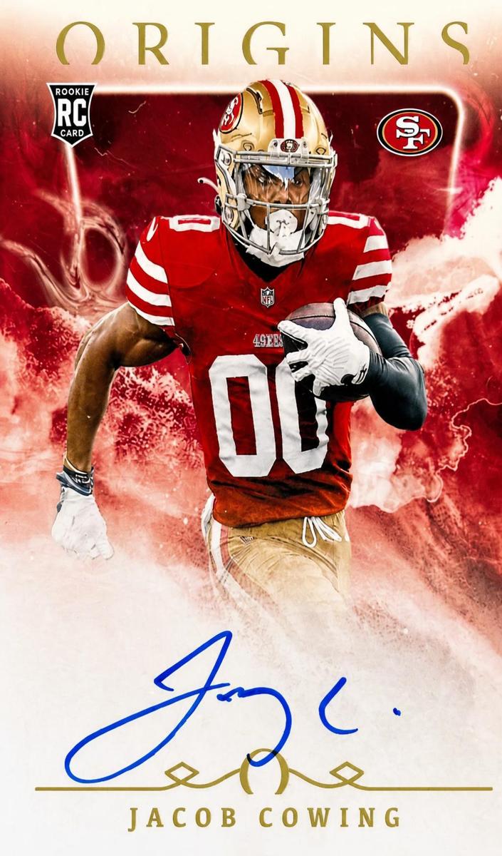 2024 Panini Origins Football Jacob Cowing #RJA-JCO SGC 8