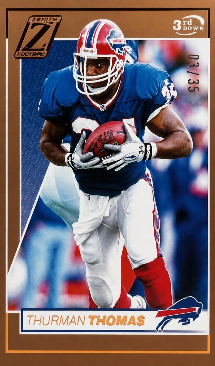 2024 Panini Zenith Football 3rd Down Thurman Thomas #12