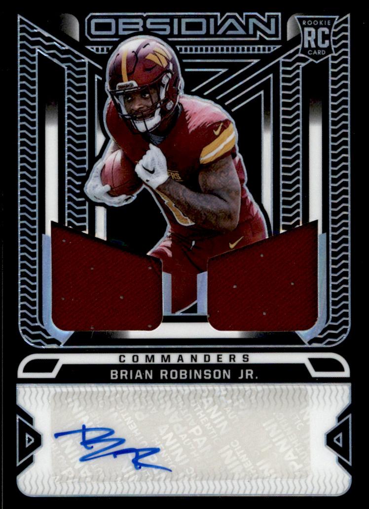 2022 Panini Obsidian Football Brian Robinson Jr. #RJI-BRO PSA 8.5